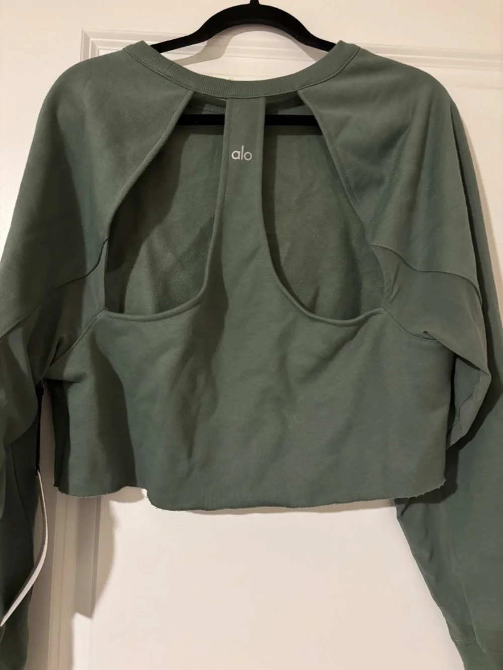 NWT Alo open back mesh top